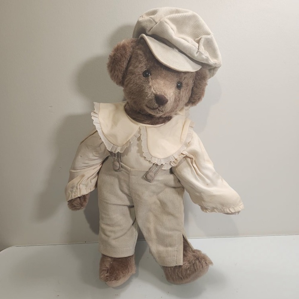 Vintage Family Tree Bears Joanne C. Mitchell 16" Mohair Jointed Plush INITIALED